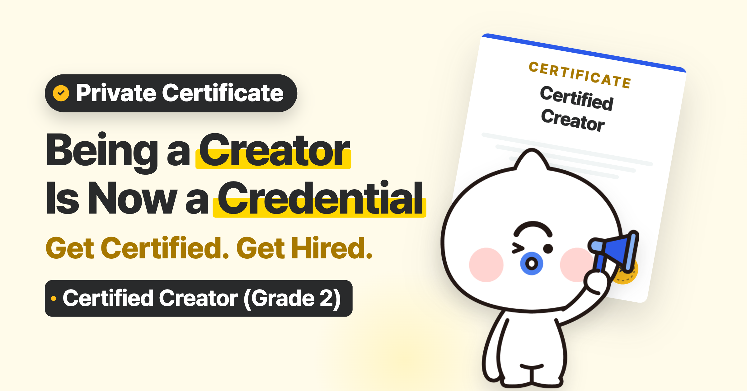 Certified Creator (Grade 2) Qualification Course