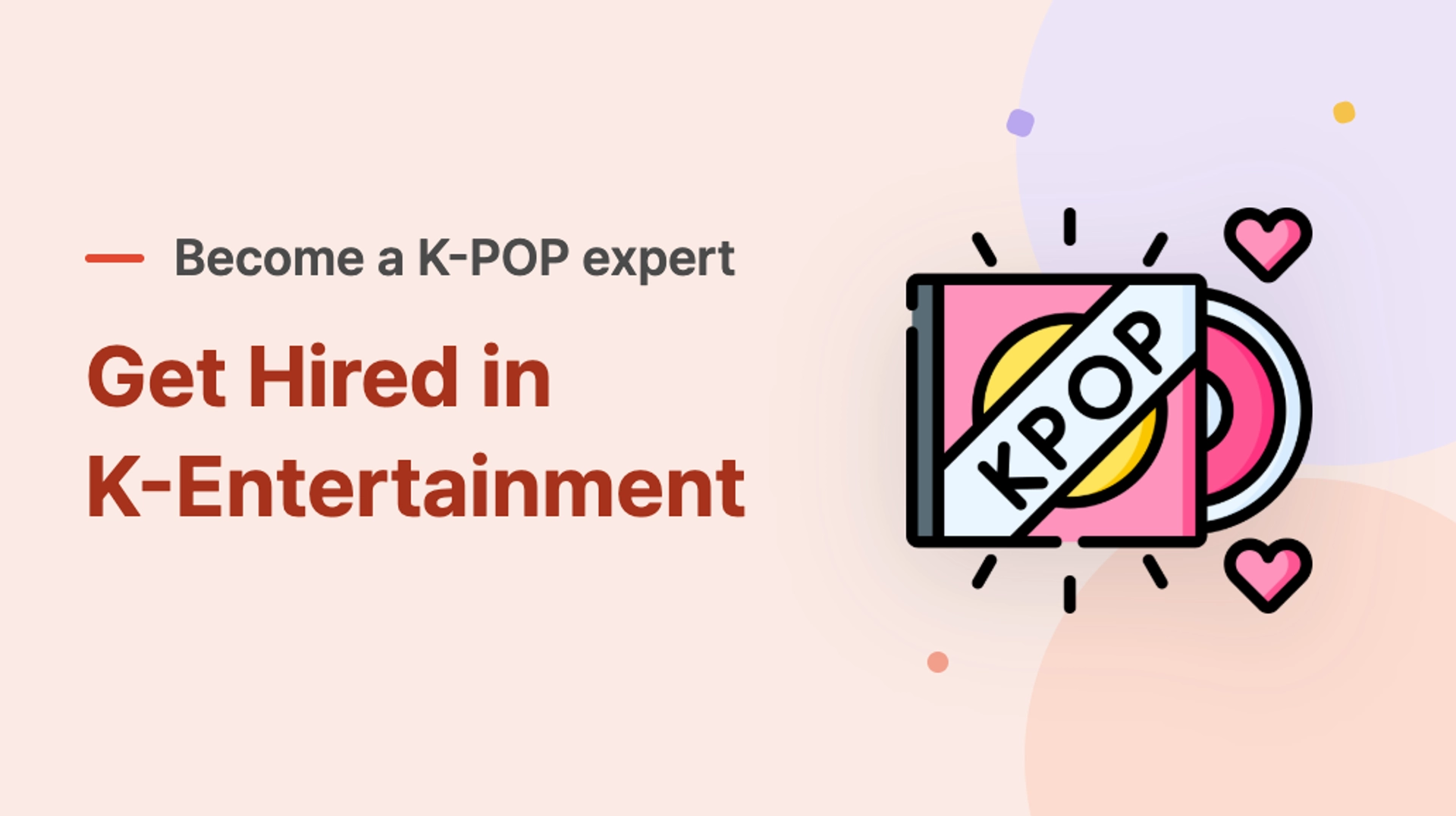 K-Entertainment Job Training Course