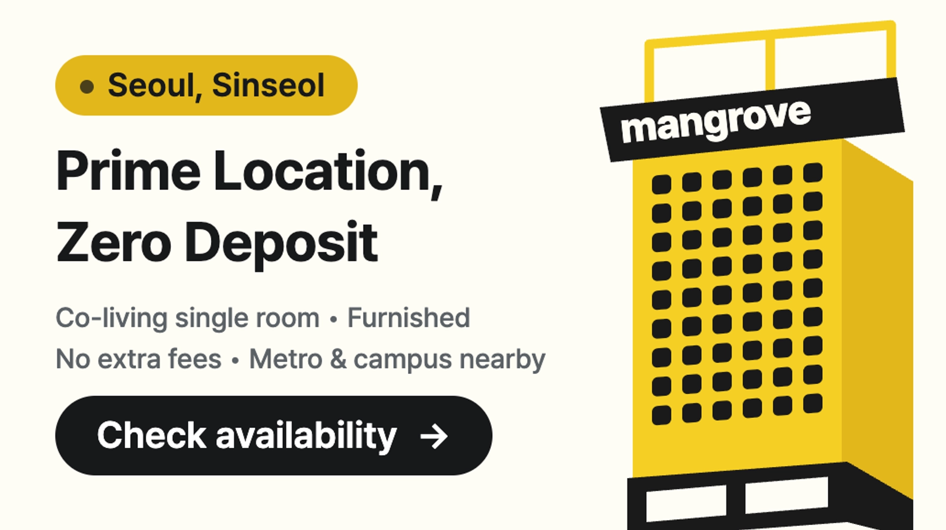 Living in Sinseol: Prime Station Location, 0 Deposit
