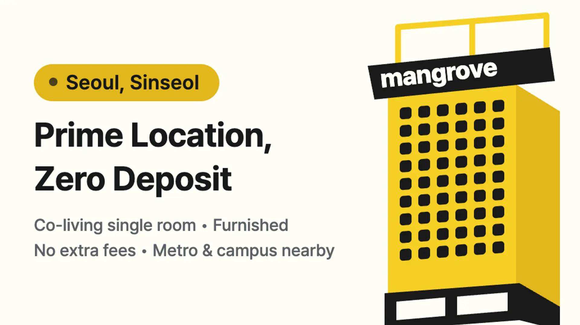 Living in Sinseol: Prime Station Location, 0 Deposit